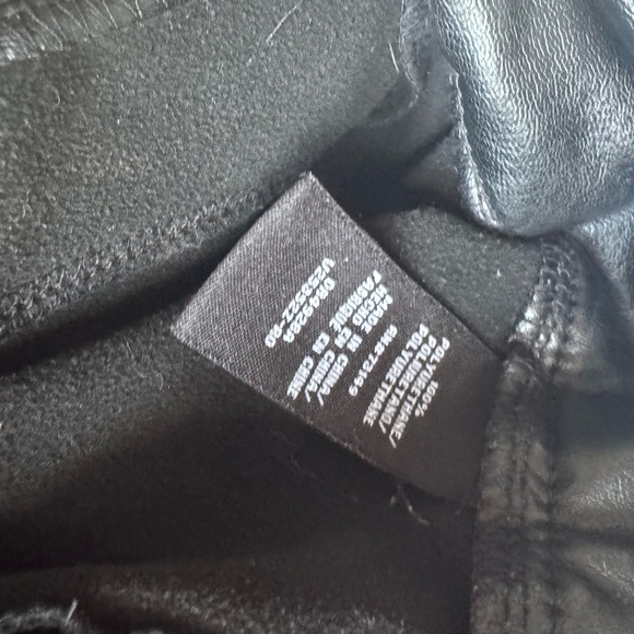 BBJ Los Angeles Black Faux Leather Lined pants 11 - Picture 5 of 5